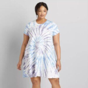 Lane Bryant LIVI Tie-Dye Swing Dress